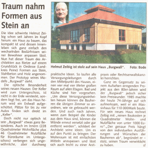 Traum nahm Formen aus Stein an